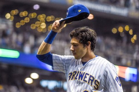 Hot 2nd half propels Brewers’ Yelich to NL MVP