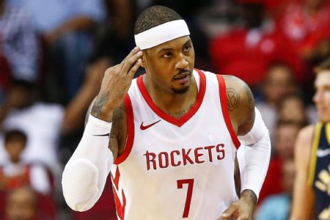 Sources: Melo won’t make debut before Tuesday