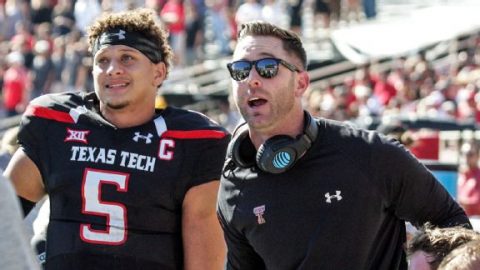 Kliff Kingsbury can point to Patrick Mahomes as proof he can coach