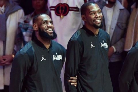 LeBron, Durant named All-Star Game captains