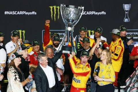Logano wins at Homestead to claim NASCAR title