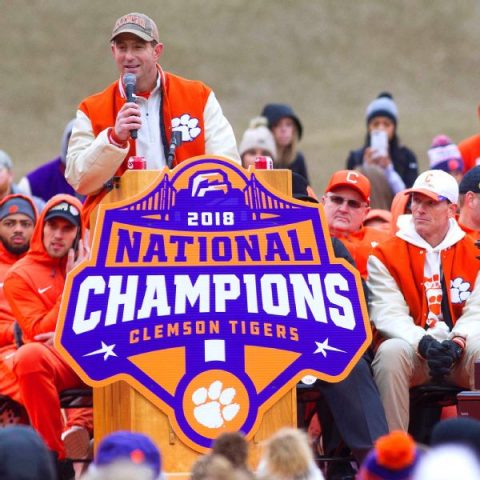 Doughnuts and cigars: Clemson celebrates title