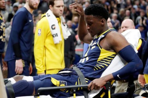Oladipo out for season with ruptured quad tendon