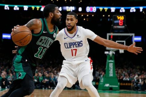 Celtics’ Irving day-to-day with strained right knee