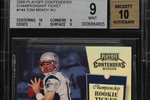 Brady rookie card sells for over $400K at auction