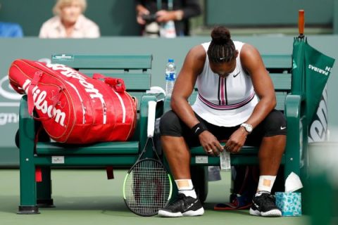 Serena (illness) retires from Indian Wells match