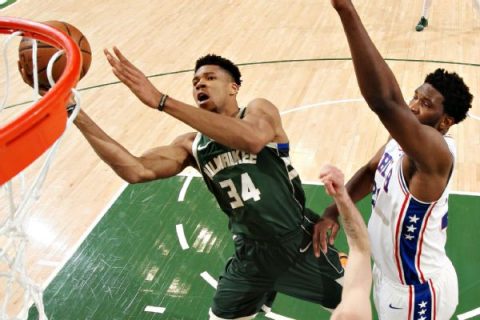 Giannis outduels Embiid with 52, but 76ers prevail