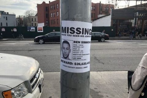 ‘Missing’ poster in Brooklyn targets Simmons