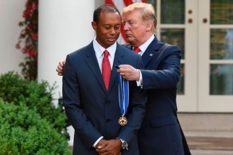 Tiger awarded Medal of Freedom at White House