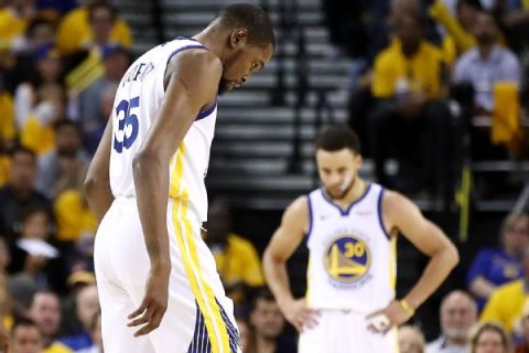 Warriors rule Durant (calf) out for Game 3 and 4