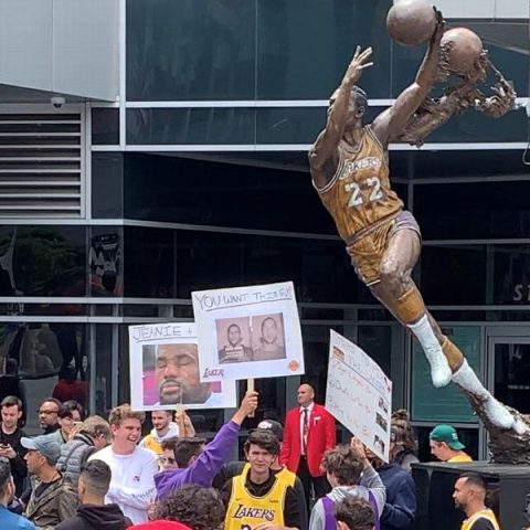 Lakers protester: ‘Nepotism shouldn’t be involved’