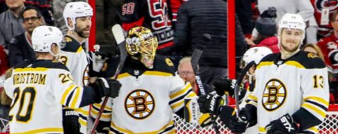 Follow live: Bruins look to sweep Hurricanes for place in Stanley Cup Final