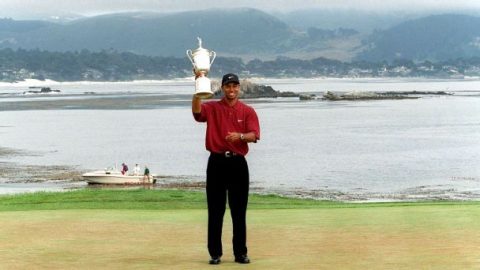 Down to his last ball, Tiger avoided disaster and still won the 2000 U.S. Open by 15