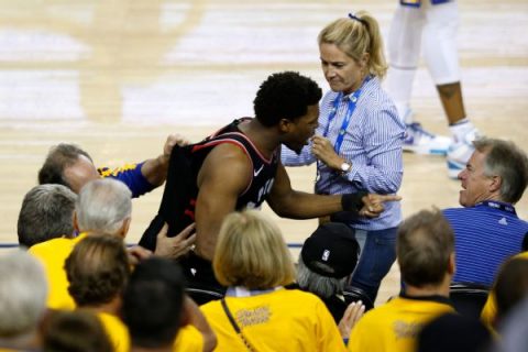 GSW investor banned 1 year after shoving Lowry