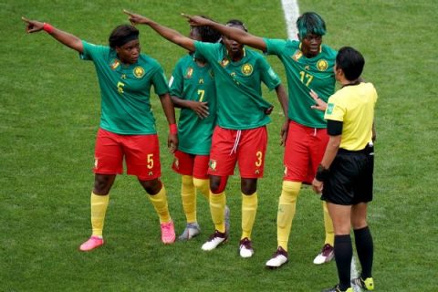Cameroon blasts officials after loss to England
