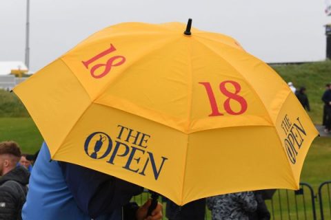 Open adjusts Sunday tee times as weather looms