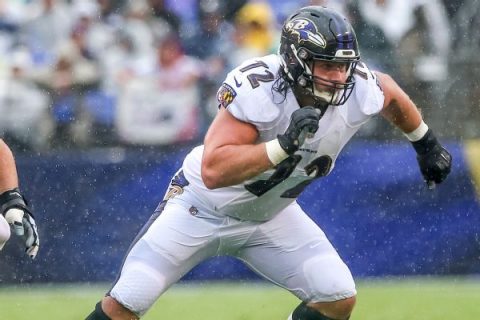 Jets trade for Ravens’ Lewis to buoy offensive line