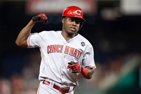 Reds’ Aquino belts 14th HR of August for record