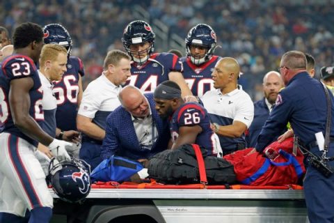 Source: RB Miller has torn ACL, out for season