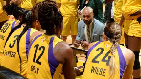 Coach Derek Fisher writing new chapter with Los Angeles Sparks