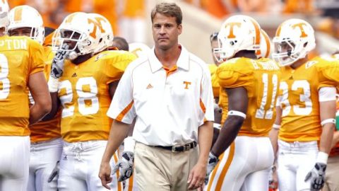 Trash talk, mattress fires and a flying projector: Lane Kiffin’s year at Tennessee
