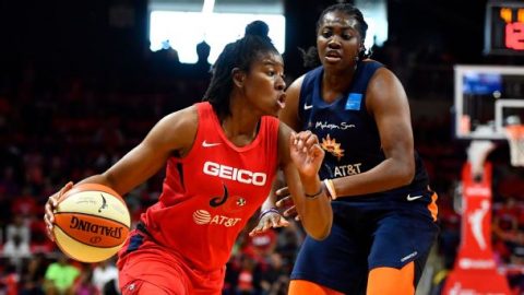 Atkins sparks Mystics to win in WNBA Finals opener