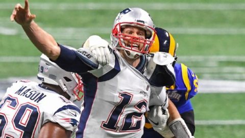 Tom Brady’s shoulder pads are older than some teammates