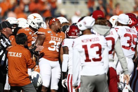 Ref: Hit by OU, Texas players in pregame scuffle