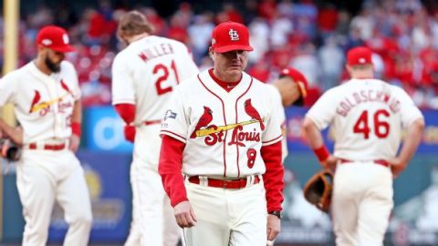 Is Mike Shildt managing his Cardinals out of the NLCS?
