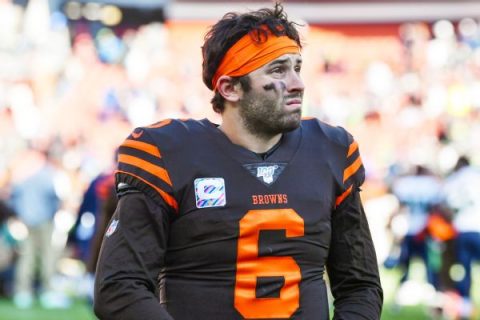 Mayfield gets into testy exchange with reporter