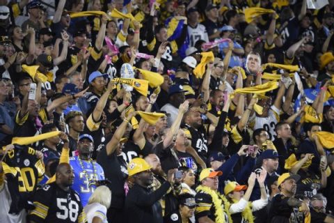 Chargers upset Steelers’ anthem played at ‘home’