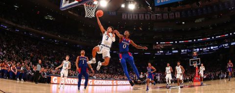 A college basketball celebration at the Garden, and a sport grappling with its future