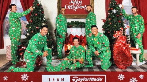 Tiger Woods, Rory McIlroy and more in Christmas onesies? Yes, please