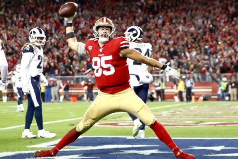 49ers’ Kittle looking for more than top TE money