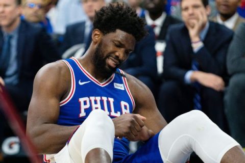Embiid to have surgery, out at least 1-2 weeks