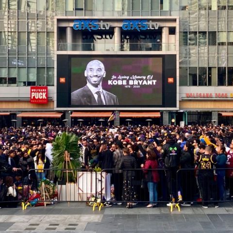 Fans asked to watch Kobe tribute from home