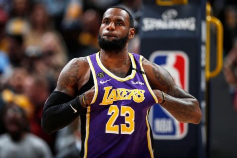 LeBron to forgo social justice message on jersey