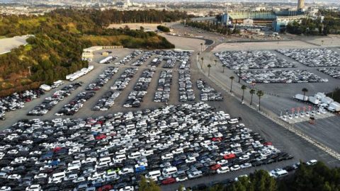 Dodger Stadium, Angel Stadium parking lots are full, and here’s why