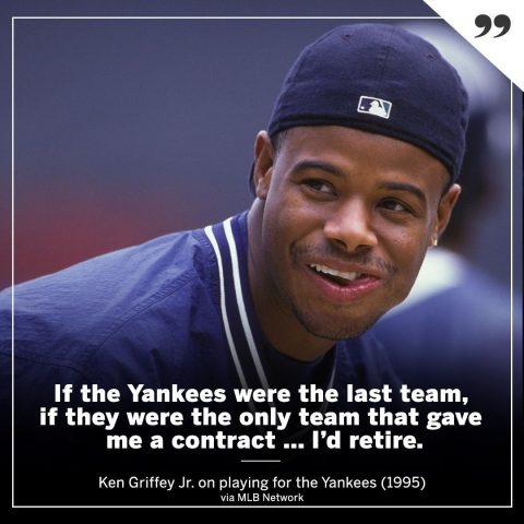 Junior’s disdain for the Yankees ran deep 😳