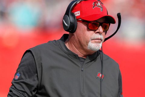 Bucs’ Arians clears protocols, will coach vs. Jets
