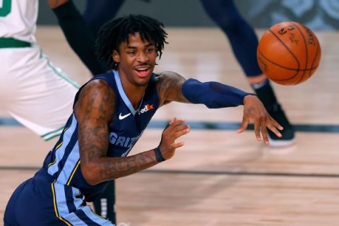 Grizzlies’ Morant wins NBA ROY honors; Zion third