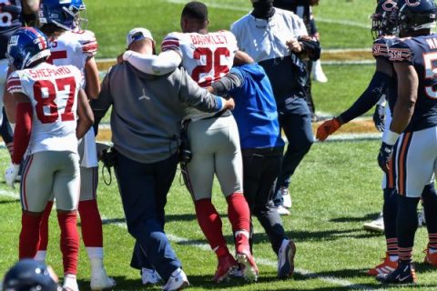Sources: Giants fear RB Barkley has torn ACL