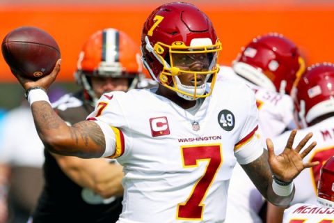 Haskins to start at QB after WFT rules out Smith