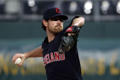 Bieber slowed by COVID-19, not at Indians camp