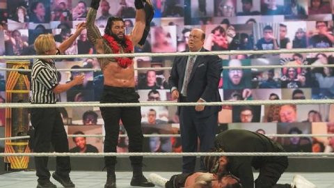 WWE Clash of Champions: Roman Reigns sends clear message by destroying Jey Uso, retaining title