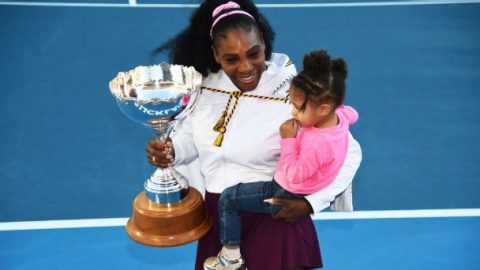 Serena Williams was playfully miffed that she didn’t get to pose next to her daughter in matching outfits