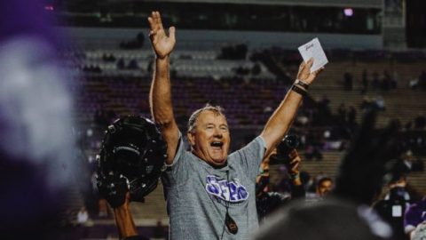 After COVID-19 diagnosis, Stephen F. Austin coach asks dad to ditch farm for football field