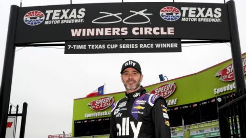 Jimmie Johnson at the finish line of his storied NASCAR Cup Series career