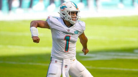 Dolphins’ Tagovailoa wins first career NFL start
