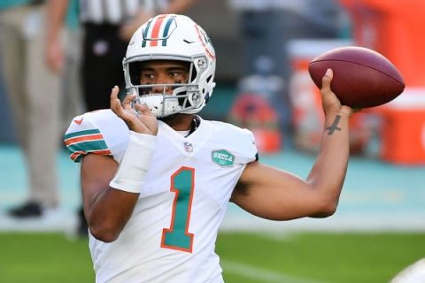 Fins expected to activate Tua; RB Gaskin returns